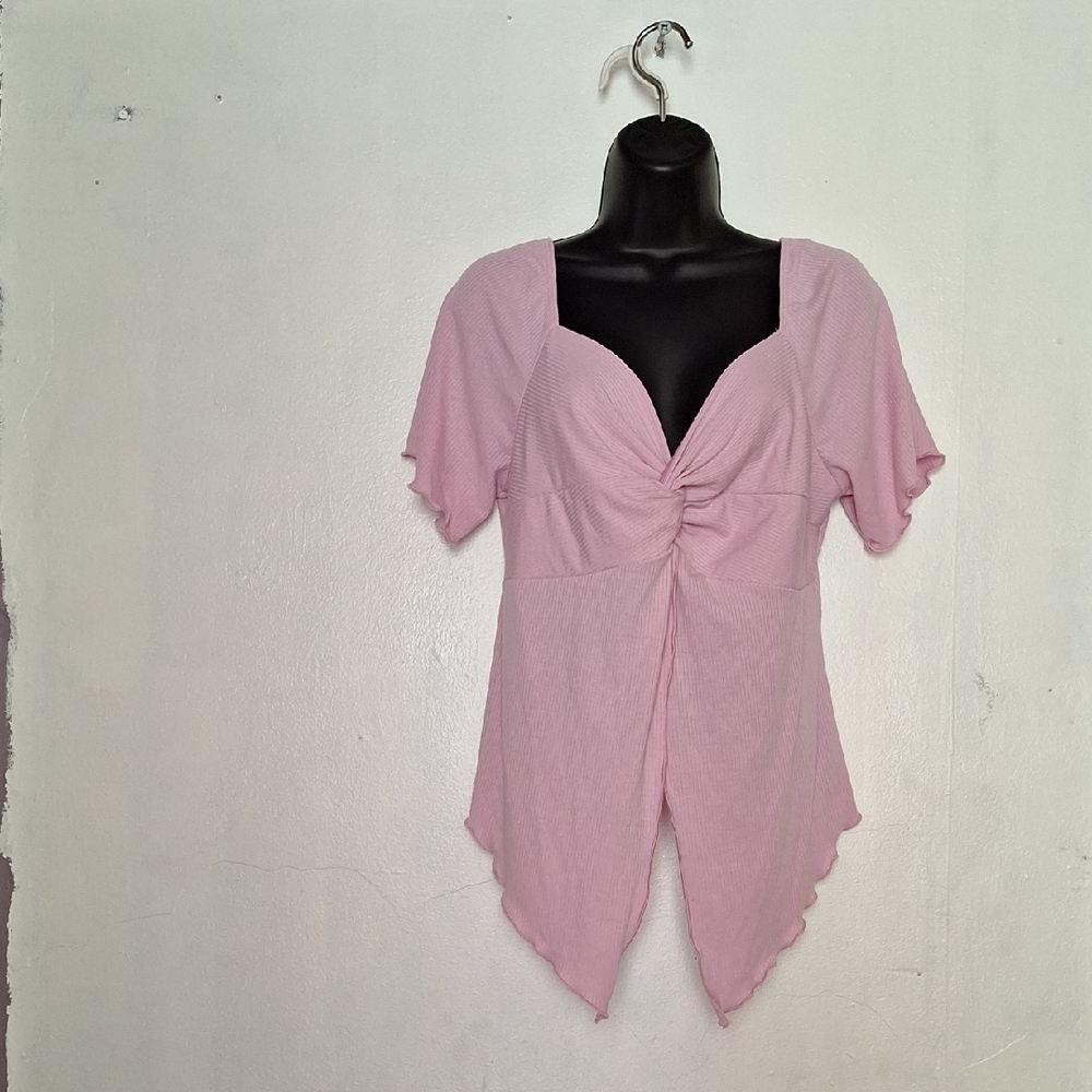 Zenobia Light Pink Knotted Blouse